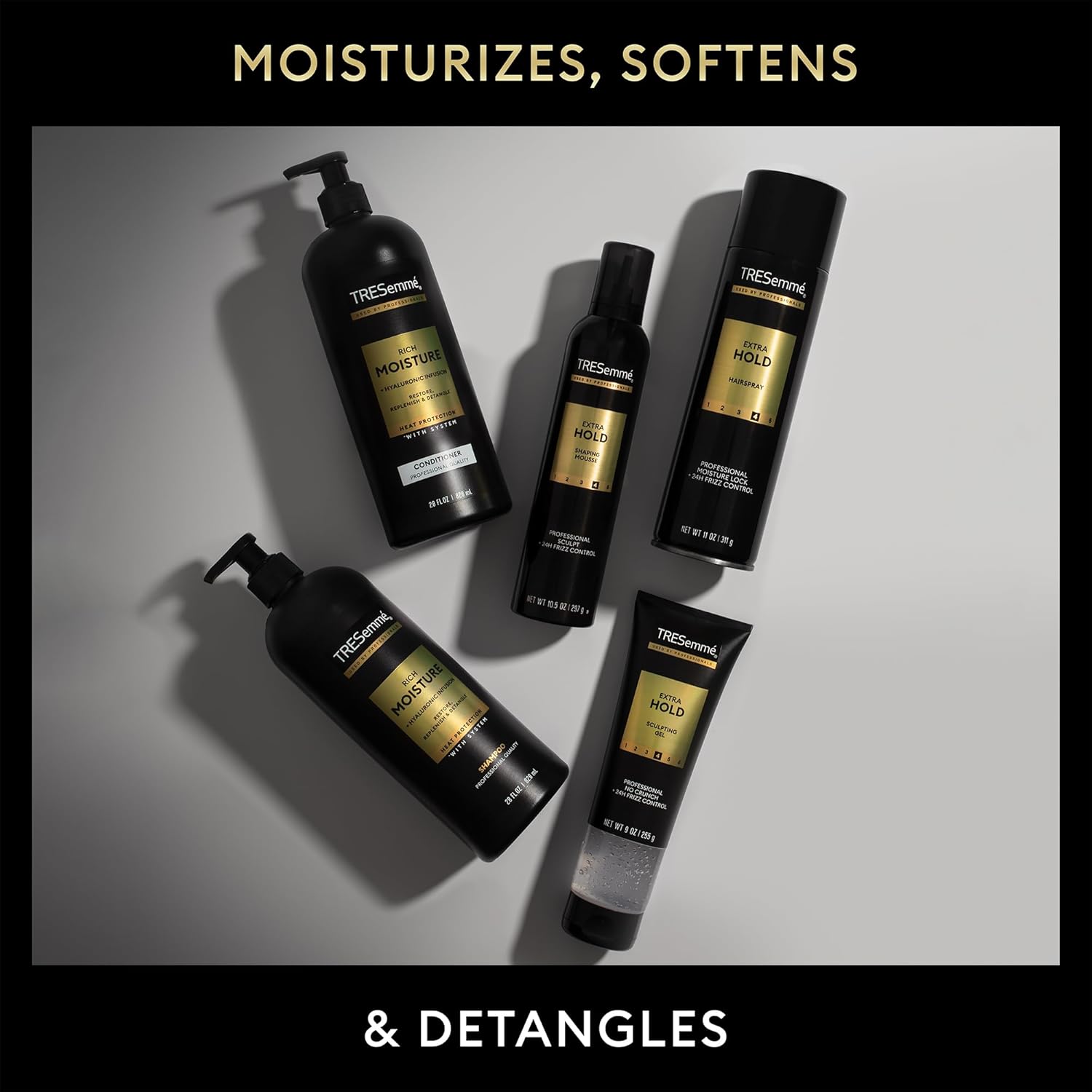 TRESemmé Travel Hairspray, Extra Hold, 24-Pack – Hair Styling Products for On-the-Go Frizz Control, Anti-Humidity Protection, 1.5 Oz Ea