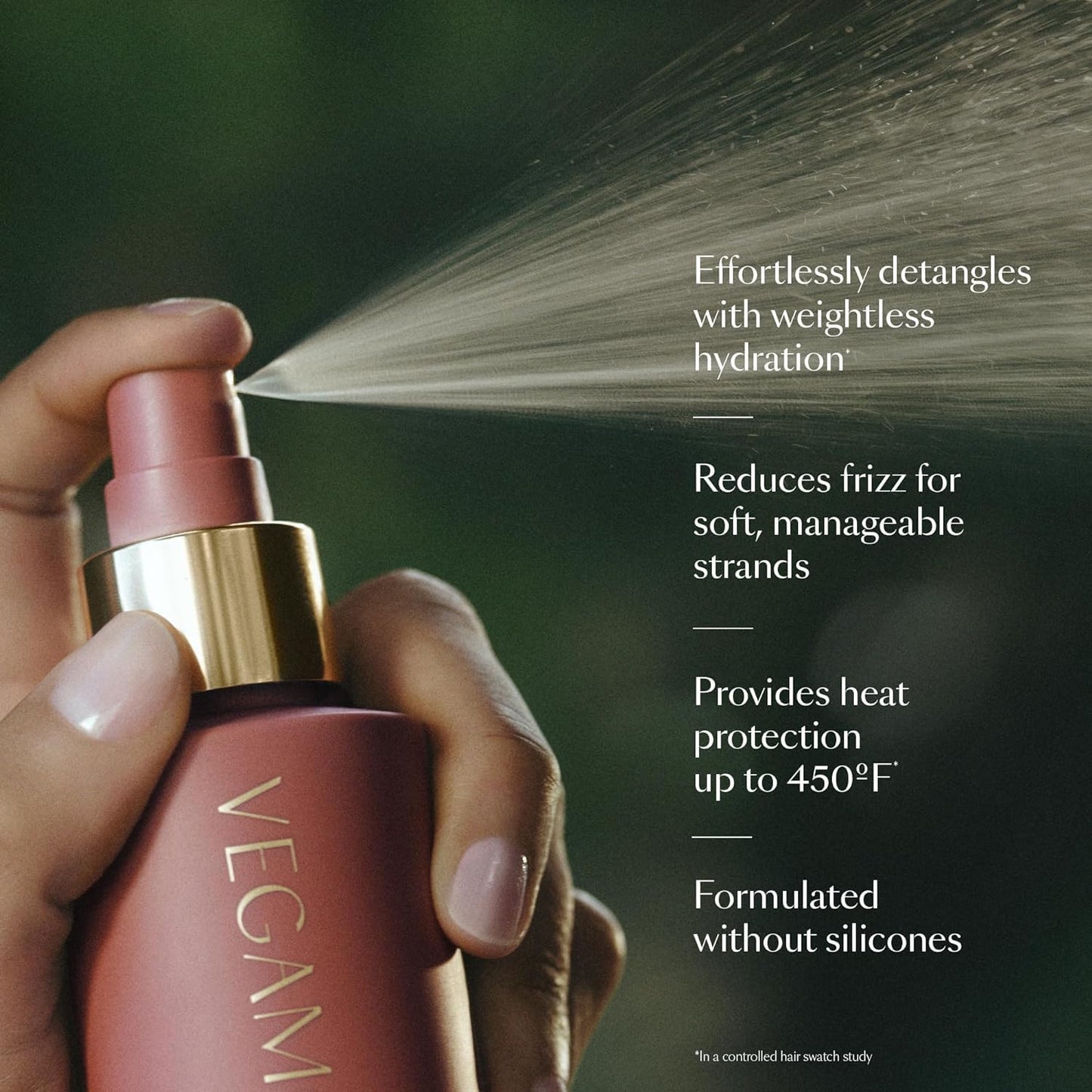 HYDR-8 Leave-In Conditioner, for Deep Hydration & Heat Protection, with Vegan Keratin, for Soft, Silky, Frizz Free Hair